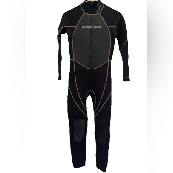 HYPERFLEX Juniors' 3/2 ACCESS Unisex Wetsuit Size 14 Black Back Zipper - Picture 1 of 11